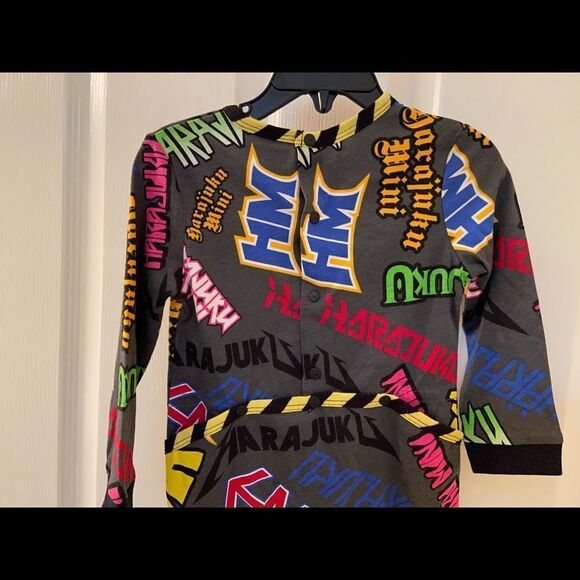 Harajuku Mini Target 20th Graffiti Long Sleeve Romper Size 18 Months NWT - Picture 6 of 7